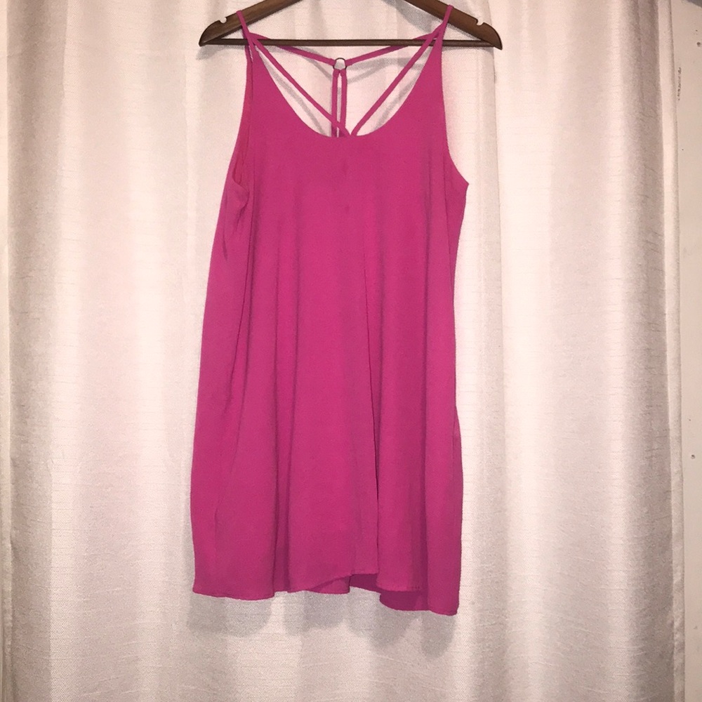 Hot pink dress